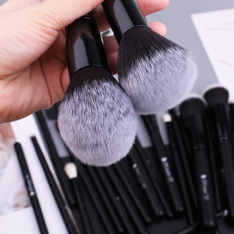 DUcare Professional Makeup Brushes Set 27Pcs Makeup Brush Set Premium Synthetic Kabuki Foundation Blending Face Powder Blush Concealers Eye Shadows Brushes - Image 4
