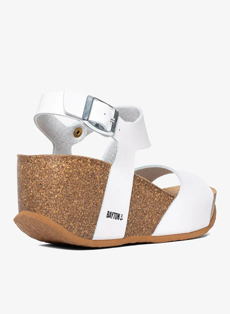 BAYTON Ibiza Strappy Mid Heel Wedges