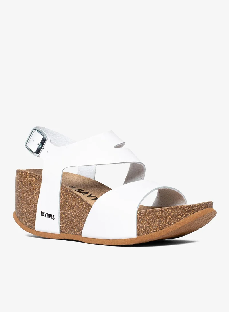 BAYTON Ibiza Strappy Mid Heel Wedges