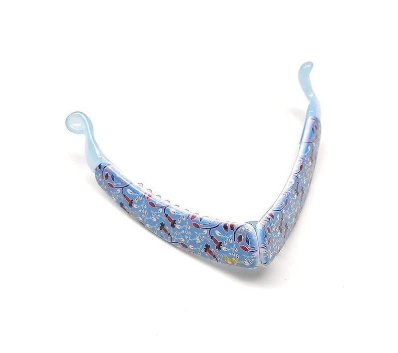 BIRDWARE Big Size Multi Color Imported Rubber Acrylic Material Stone Banana Hair Clips For Women (Multi Colour) | Hair Clutchers (Pack Of 3 Printed) - Image 3