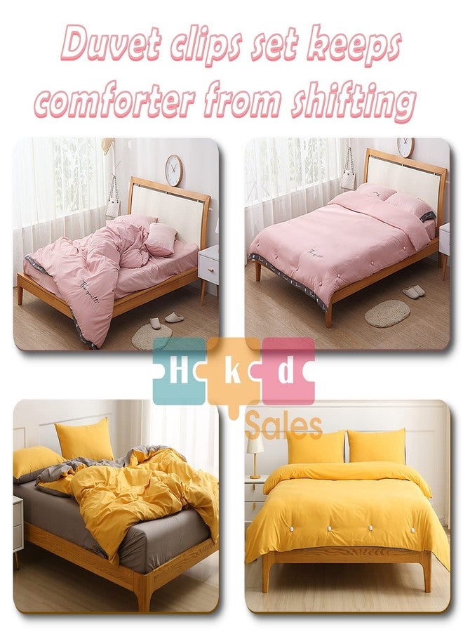 HKD Sales Mushroom Shape Duvet Clips for Comforters, Duvet Clips Fasteners, Non-Slip Unbreakable Quilt Holder, Rust Proof Duvet Cover Holding Clips, Duvet Cover Fixtures with One-Key Unlock- 12 Pcs - Image 3