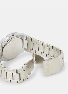 Royale Mega Round Shape Analog Wrist Watch RE224F - 40mm - Silver  - Image 4