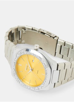 Royale Mega Round Shape Analog Wrist Watch RE224F - 40mm - Silver  - Image 3