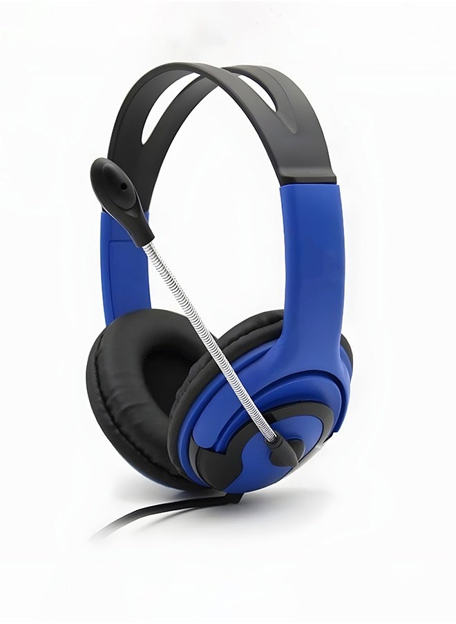 OMA - Wired Gaming Headset With Microphone For PS4 Blue - Image 1