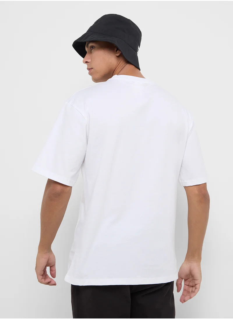 مارفل Mens Over Size Crew Neck