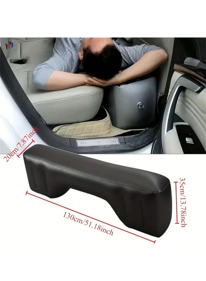 Black Twin XL Inflatable Car Bed Mattress Anti Slip Portable Air Pad Hand Pump - Image 3