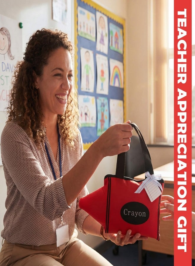 Bulyoou 24 Pcs Crayon Gift Bag End of Year Gift Bags Back to School Teacher Gifts Preschool Graduation Bags Crayon Party Favors for Teacher Appreciation Preschool Kindergarten Party Supplies - Image 4