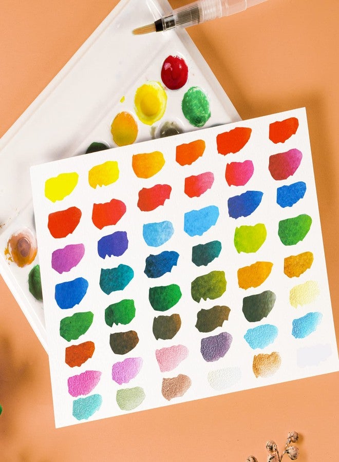 PAUL RUBENS Meiliang 48 Colors Watercolor Paint Set with 36 Vibrant Colors 12 Glitter Colors and Watercolor Block, High Transparency Not Chalky, Easy to Rewet and Mix Suitable for Beginners and Professionals - Image 2