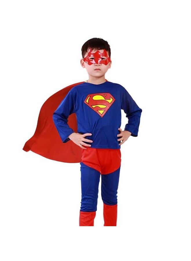 Superhero Superman Breathable Comfortable Themed Party Fancy Dress Cosplay Costume L - Image 1