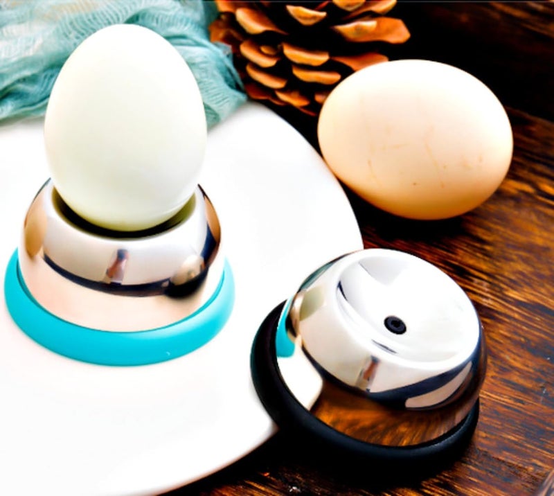 ChaLeeMoo Egg Piercer for Raw Eggs, Stainless Steel Egg Poker for Boiling Eggs, Great Eggshell Peeler Tool to Get Good Hard Boiled Eggs, Egg Hole Puncher Pricker with Retractable Pin, Black - Image 4