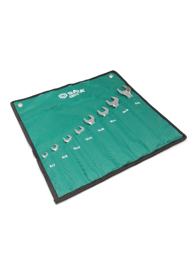 Sata SATA GL08013 8-Piece Metric Double Open End Wrench Set  - Image 2