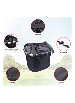 Generic Front Dog Bike Basket, Removable Waterproof Bicycle Bag for Adults, Folding Pet Carrier for Shopping, Camping, and Cycling - Easy to Carry Bike Baskets for Bicycles.  - Image 2