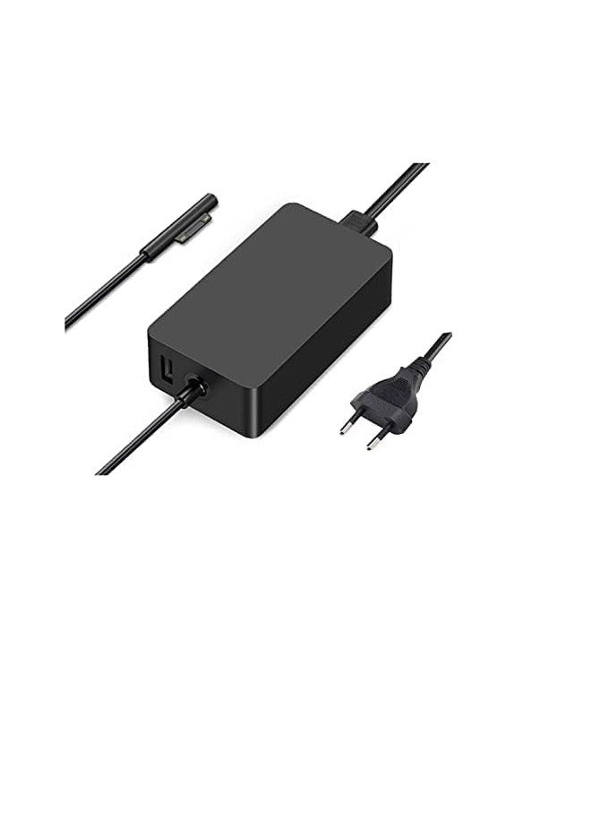 Terabyte For Microsoft Surface Pro 7 / 7 Plus / 8 / 9 / X & Laptop 3 / 4 / 5 65W Laptop Power Adapter (EU - Image 1