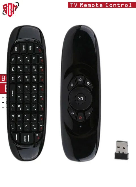 Arabic Keyboard Air Mouse C120 Smart TV Remote Control Computer Wireless Keyboard with Gyroscope Somatosensory Remote Control for TV Box Android Laptop Pc