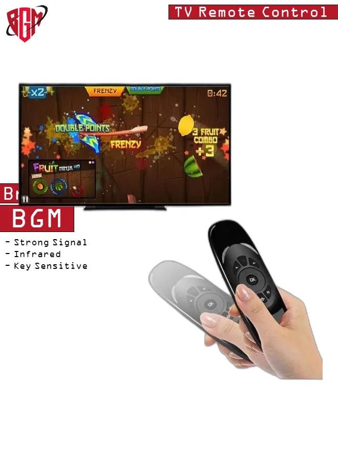 Arabic Keyboard Air Mouse C120 Smart TV Remote Control Computer Wireless Keyboard with Gyroscope Somatosensory Remote Control for TV Box Android Laptop Pc