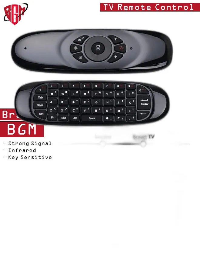 Arabic Keyboard Air Mouse C120 Smart TV Remote Control Computer Wireless Keyboard with Gyroscope Somatosensory Remote Control for TV Box Android Laptop Pc