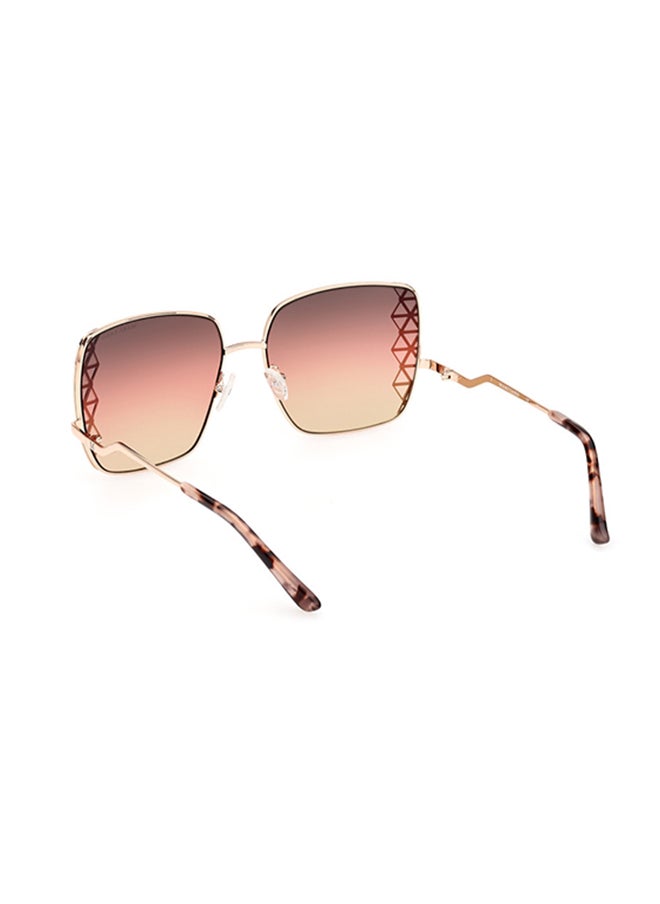 GUESS BY MARCIANO Square Sunglasses For Women - Shiny Pale Gold  - Image 3