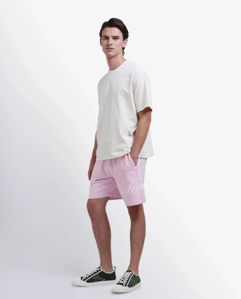 Rare Rabbit Men's Oversized Graphic Print Shorts