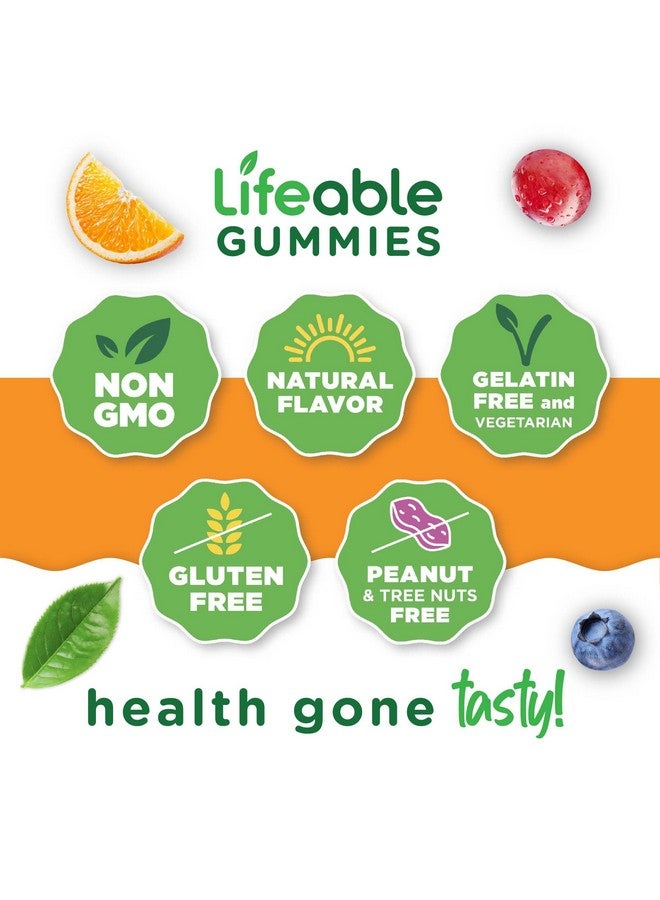 Lifeable Vitamin C Gummies for Adults | 750mg | Great Tasting Orange Flavor VIT C | Vegan Non GMO Vitamin C Chewable | for Immune Support | 90 Gummies - Image 4