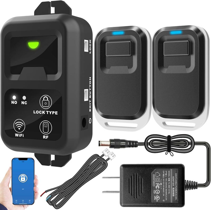 UHPPOTE 24Ghz WiFi Wireless Remote Control Switch for Door Access Control System Electric Lock with Smartphone app Access - Image 2