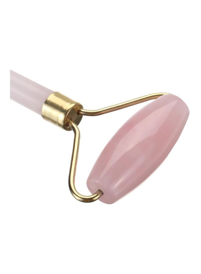 Loquat Jade Double Headed Massager Roller Pink/Gold - Image 4