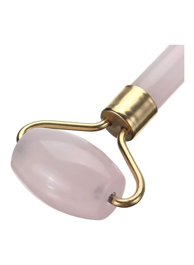 Loquat Jade Double Headed Massager Roller Pink/Gold - Image 3