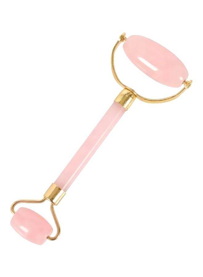 Loquat Jade Double Headed Massager Roller Pink/Gold - Image 1