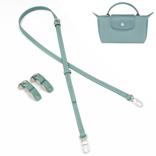 KOMHPS Purse Straps Replacement, Leather Handbag Crossbody Shoulder Strap Kit Adjustable for Mini Longcamp Tote Bag Women - Image 1