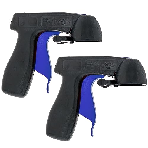 Master Airbrush Instant Aerosol Trigger Handle (2 Pack) - Attach to Convert Spray Cans into Spray Guns - Universal Fit, Use on Spray Paint, Adhesives - Reusable, Clip-On & Off, Full Comfort Hand Grip - Image 1