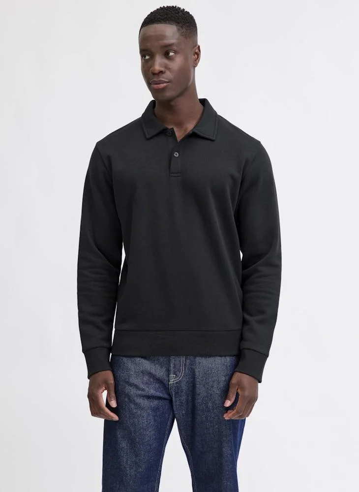 JJ Rebel Long Regular Fit Sleeve Polo Sweatshirt