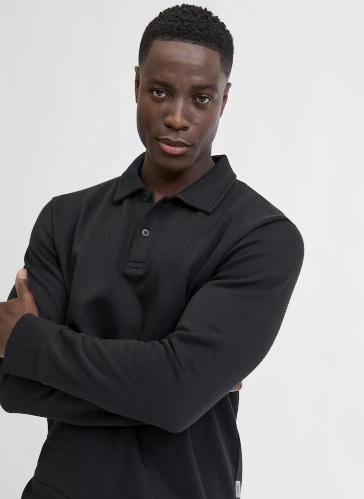 JJ Rebel Long Regular Fit Sleeve Polo Sweatshirt