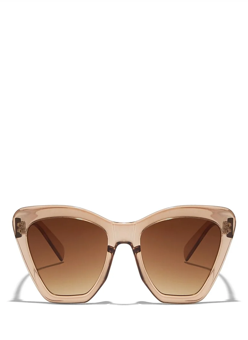 Blackout BlackOut by eyewa HATTIE Women's Cat Eye Sunglasses, Brown