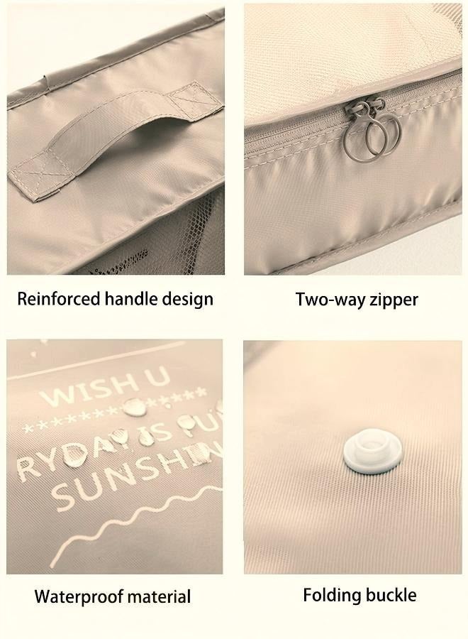 11 Set Packing Cubes for Suitcases, Travel Essentials for Carry on, Luggage Organizer Bags Set for Travel Accessories , Beige - Image 4