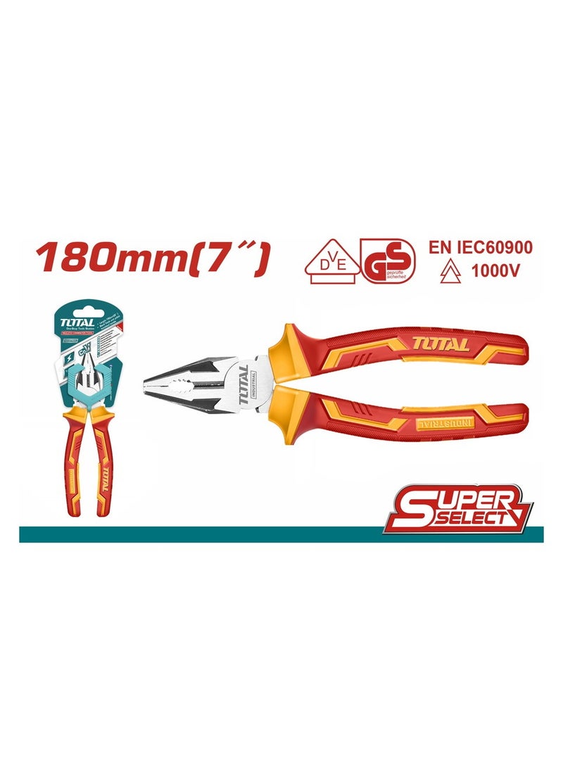 TOTAL Insulated Combination Plier 1000V 7 Inch 180mm THTIP2171 - Image 3