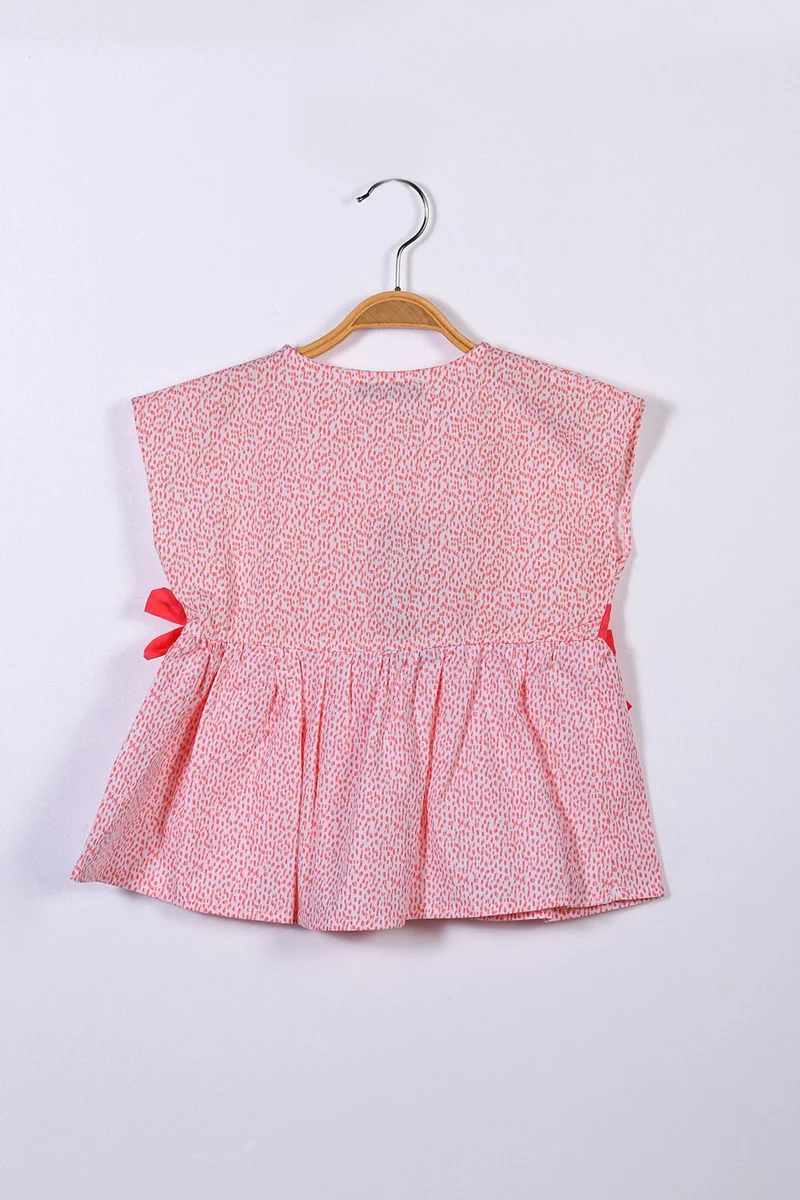 Zeyland Baby Girl Pink Buttoned Front Bow Shirt (2-7 years old)