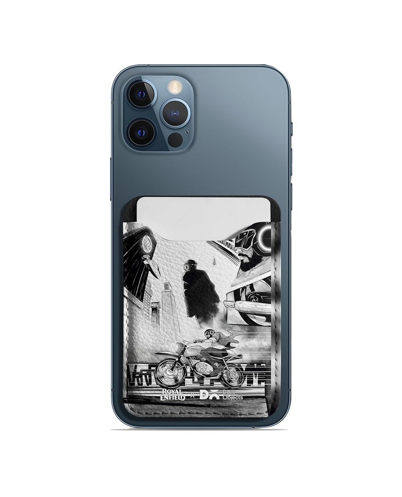 Daily Objects Roar of A Legend CardSafe Phone Wallet | Premium Design | Full-Grain Leather | Guys | Card Holder | Dedicated Sleeve - Image 2