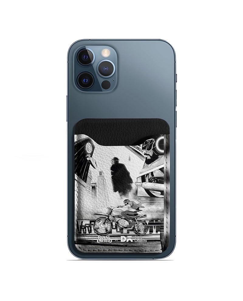 Daily Objects Roar of A Legend CardSafe Phone Wallet | Premium Design | Full-Grain Leather | Guys | Card Holder | Dedicated Sleeve - Image 1