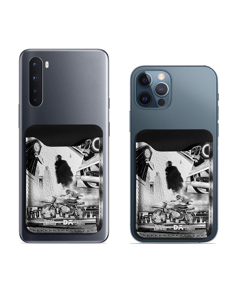 Daily Objects Roar of A Legend CardSafe Phone Wallet | Premium Design | Full-Grain Leather | Guys | Card Holder | Dedicated Sleeve - Image 5