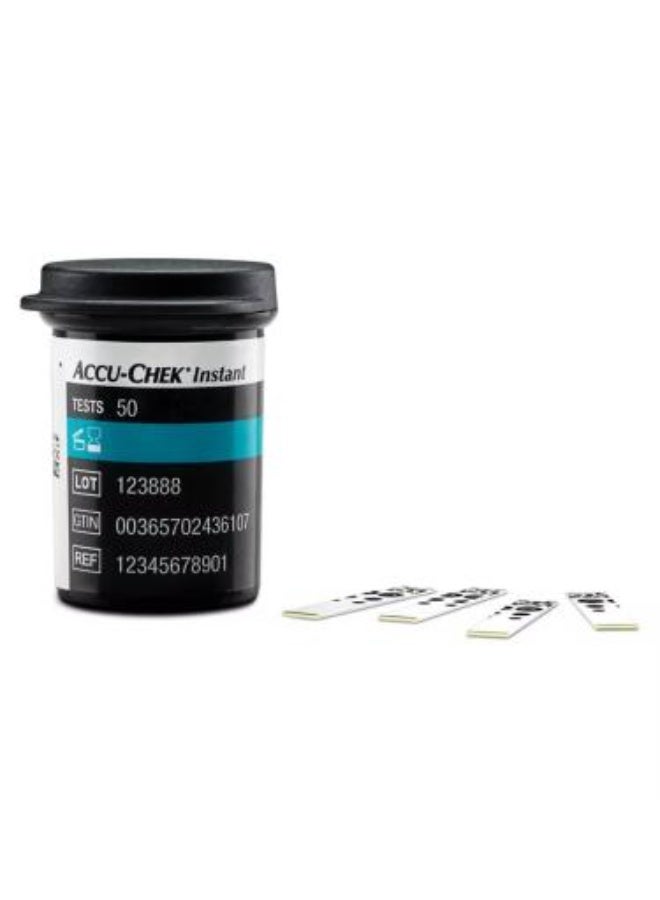 أكيو تشك ACCU CHEK INSTANT BUNDLE : METER + 50 INSTANT STRIPS + 10 INSTANT FREE STRIPS + PEN + 10 LANCETS + BATTERY + CARRY CASE - Image 4