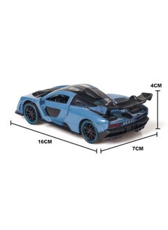 بيوينتي 1:32 Alloy Collectible McLaren Car Model Toy, Diecast Zinc Alloy McLaren Senna Pull Back Collectible Toy Car, Sound and Light Pull Back Model Car for Kids Boy Girl Gift, 16cm*7cm*4cm  - Image 4