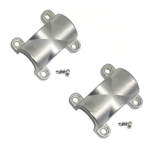 Keehui Marine Grade 316 Steel Stainless Tube Mount handrail Cross Tube Clamp for 1inch Tube 2SETS - Image 1