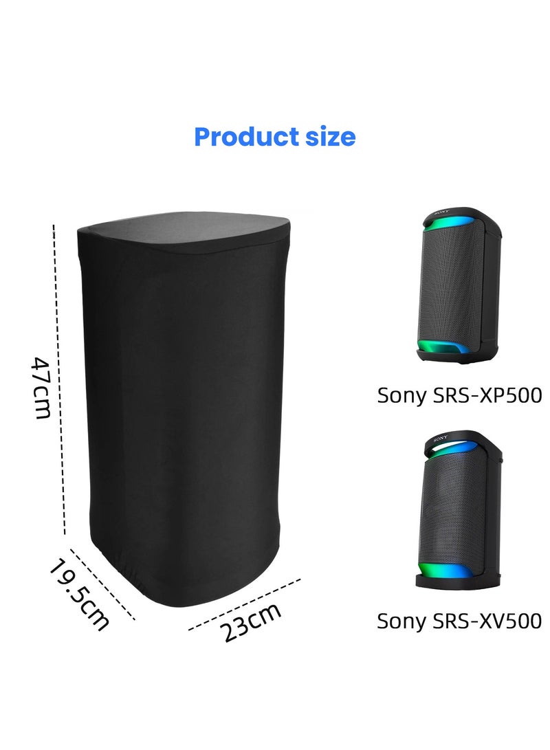 Compatible with Sony SRS-XV500/XP500 Speaker Protective Cover Acoustic Lycra Stretch Dust Cover Scratch-Resistant  Stain-Proof Form-Fitting Protection - Image 2