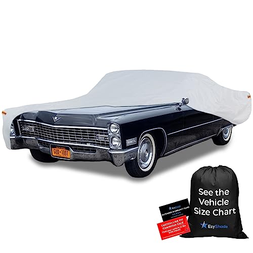 EzyShade 10-Layer Waterproof Sports Car Cover. See Vehicle Size-Chart for Accurate Fit. All Weather Outdoor Covers. Thunderbird Impala Grand Fury Classic Cars. Sun Snow Rain. Size C7 (See SizeChart) - Image 1