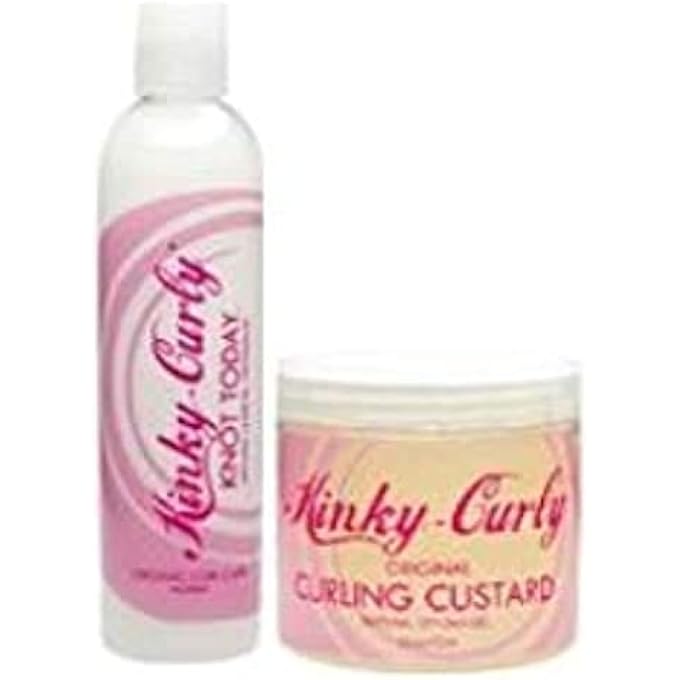Kinky Curly KNOT TODAY LEAVE IN CONDITIONER AND CURL CUSTARD GEL -8OZ - Image 3