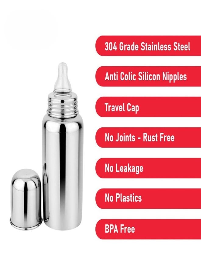 Solida Baby Milk Bottle, Stainless Steel 250ml - Image 4