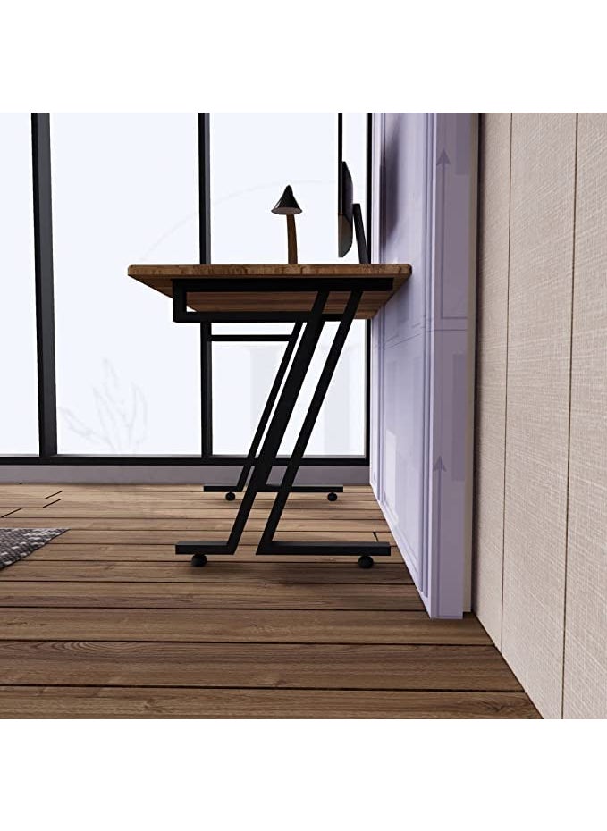 AVVIC MART AVVIC MART Metal Table Legs Heavy Duty Industrial Table Base 28 inch Height 20 inch Wide Black Metal Furniture Legs Modern Dining Coffee Table Legs DIY Desk Legs Set of 2 only Legs 7_Shape  - Image 3