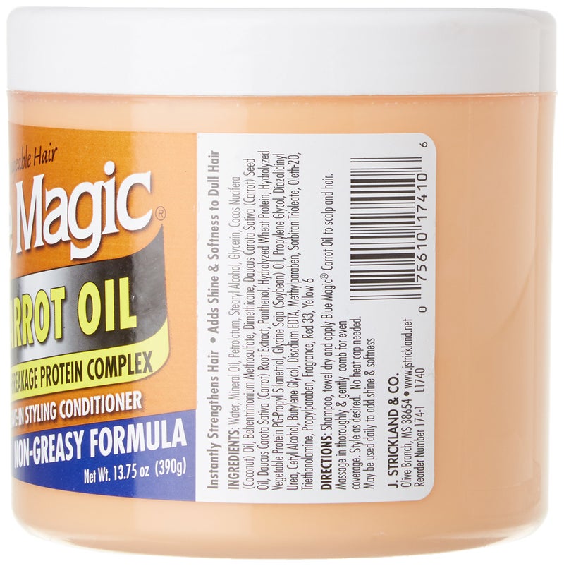Blue Magic Carrot Oil Leave In Styling Conditioner, 13.75 Ounce - Image 2