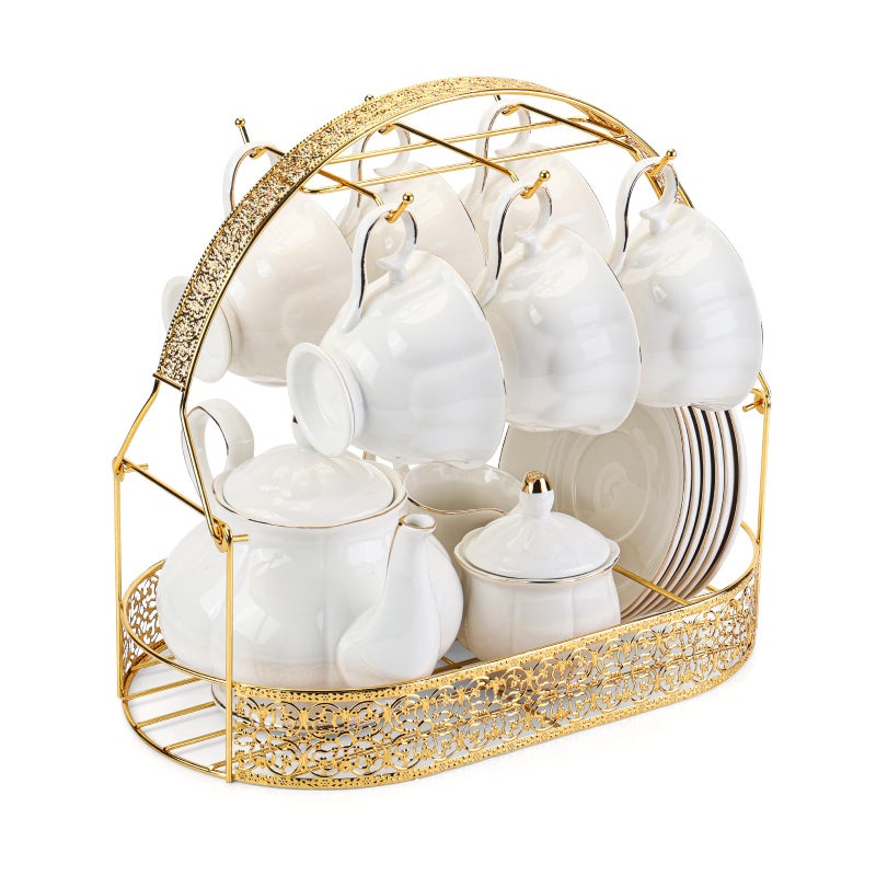 CHENP.HMC Coffee Mug Holder Mug Holders for Counter Coffee Rack Cup Holder Stand Dishes Organizer Steel Wire Rack Display Stand Service for Tea Cups - Image 3