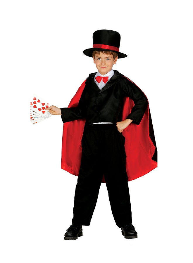Fiestas Guirca Kids Magician Costume, 7-9 Years. Costume includes: Hat, Jabot with Bow Tie, Trousers, Jacket, Cape 