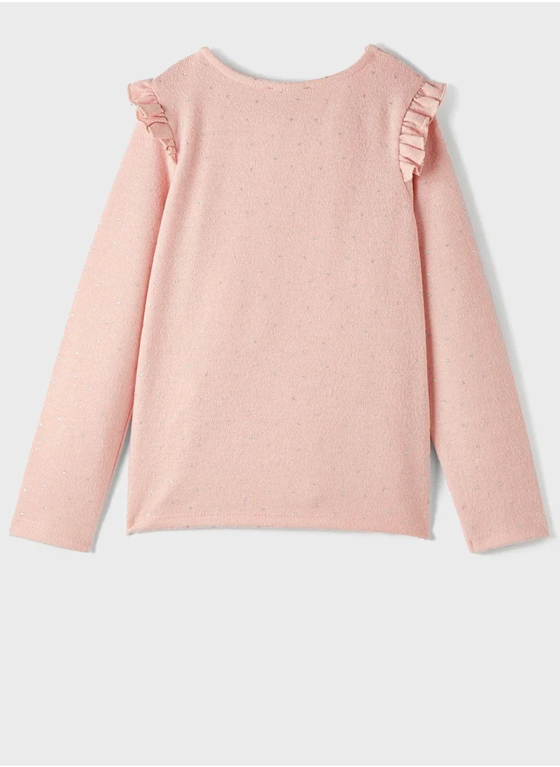 جون Kids Glitter Soft Texture Top